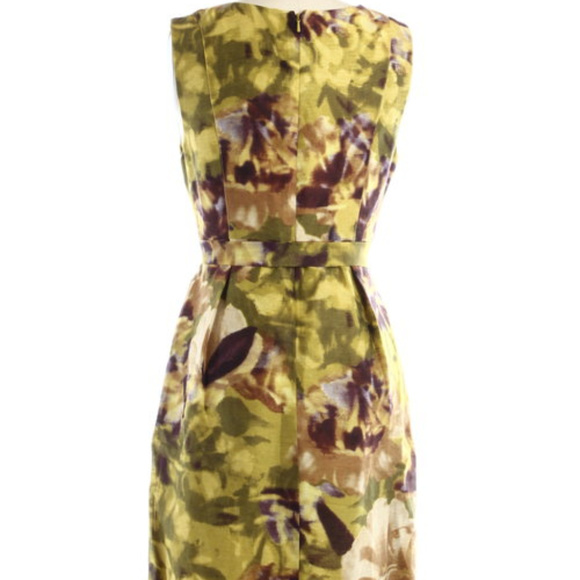 BHLDN Anthropologie Starburst Floral Silk Dress - Picture 7 of 8